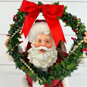 Possible Dreams Clothtique Santa - Season's Greetings